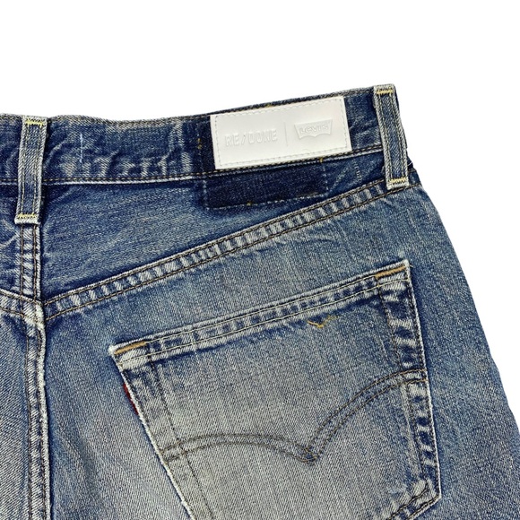 Levi's REDONE Denim Shorts Blue Size 27 - Picture 6 of 15